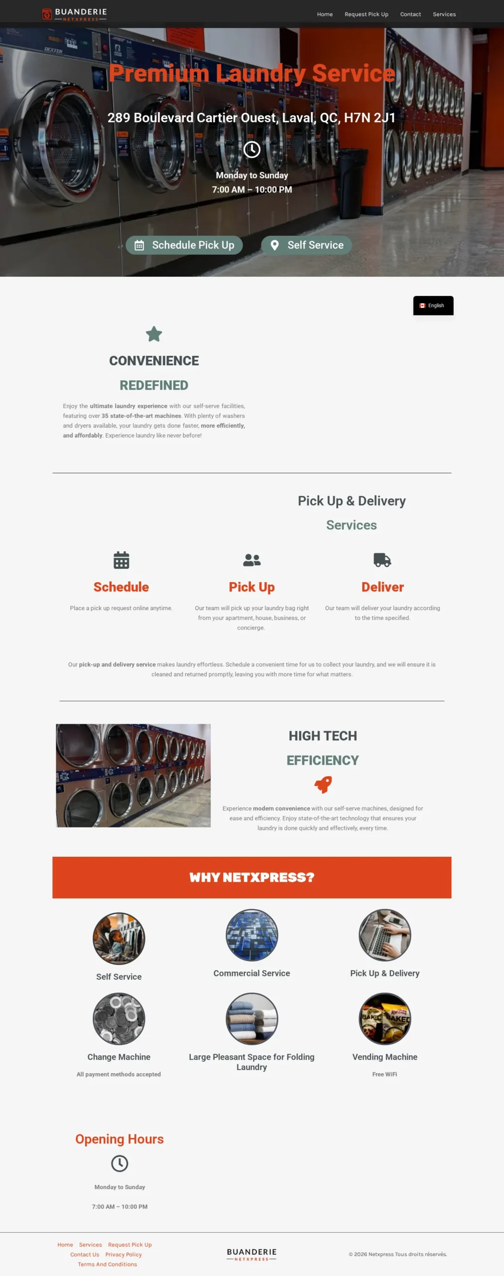NetXpress website homepage